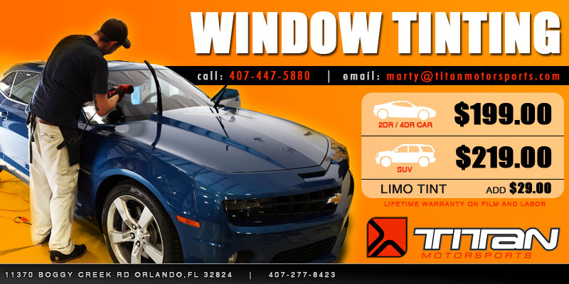 Auto Window Tint, Window Tinting Service, Orlando, FL